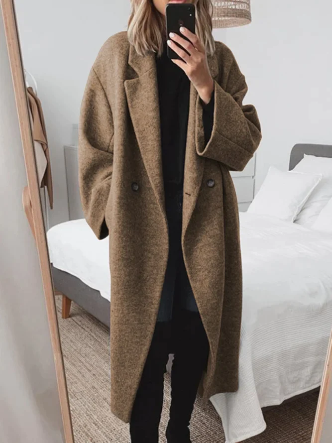 Women’s Elara Cozy Long Coat – Warm, Elegant & Effortlessly Sophisticated