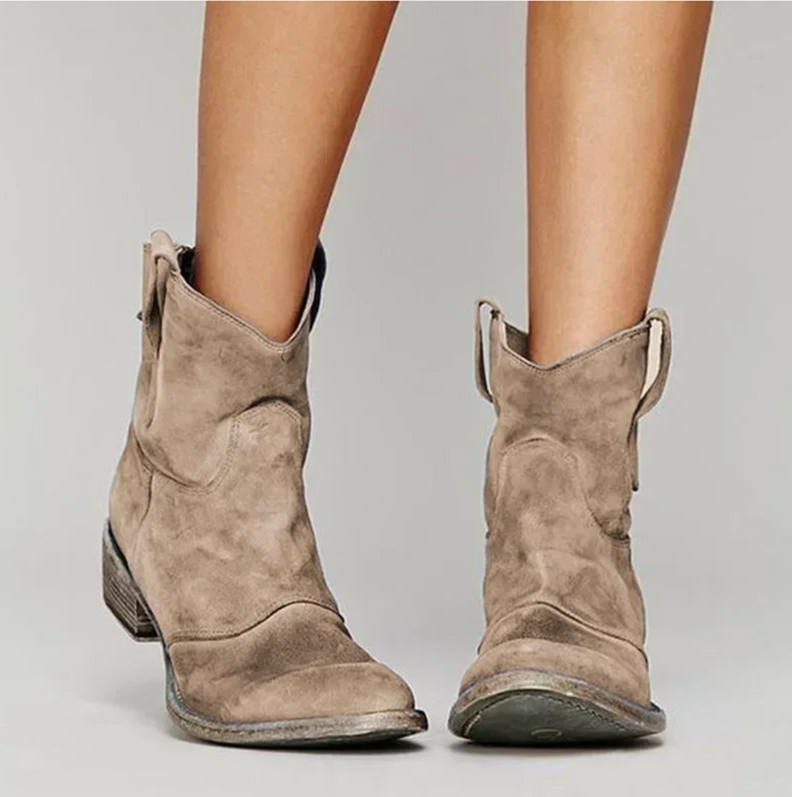 Women’s Sophia Suede Western Boots – Stylish, Durable & Effortlessly Comfortable