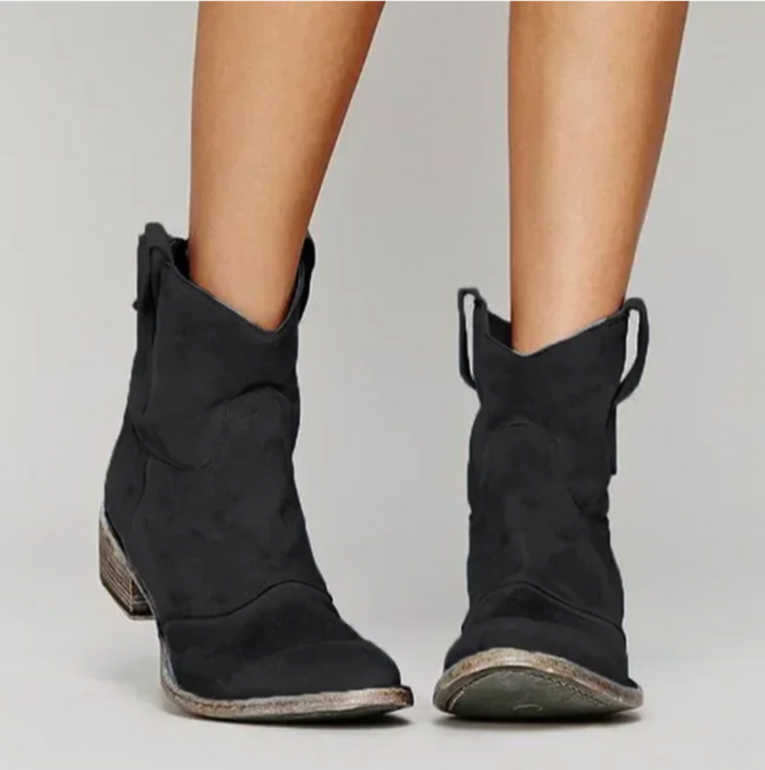 Women’s Sophia Suede Western Boots – Stylish, Durable & Effortlessly Comfortable