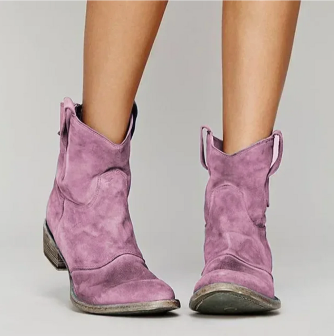 Women’s Sophia Suede Western Boots – Stylish, Durable & Effortlessly Comfortable