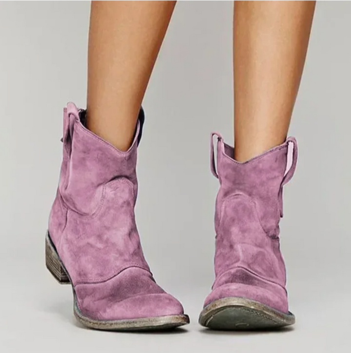 Women’s Sophia Suede Western Boots – Stylish, Durable & Effortlessly Comfortable