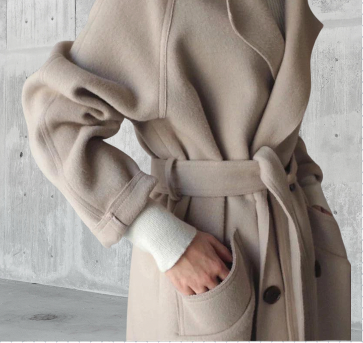 Women’s Sarah Longline Wool Coat – Elegant, Warm & Timelessly Sophisticated