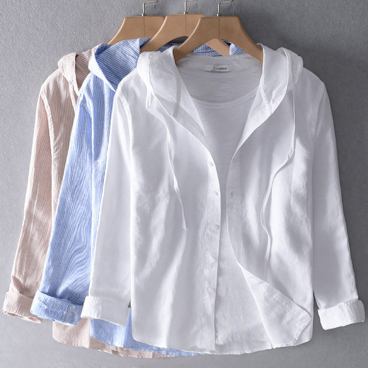 Women’s Tori Hooded Cotton Blouse – Soft, Breathable & Effortlessly Stylish