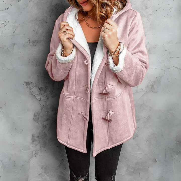 Celeste | Plush Hooded Toggle Coat