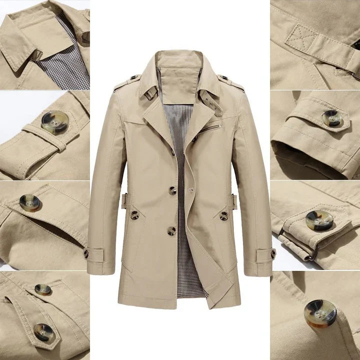 Roberto | Stylish Trench Coat for Men