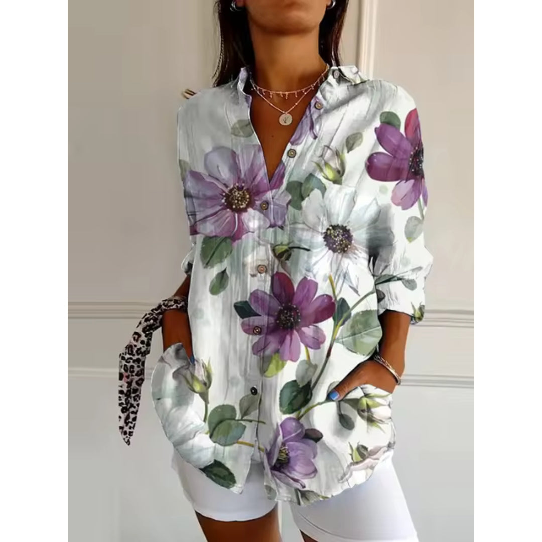 Ria | Floral Serenity Blouse