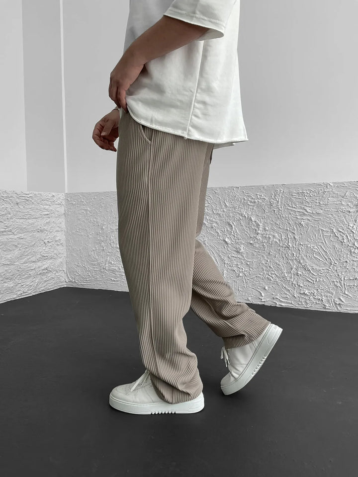 Malik | Ribbed Relaxed Pants