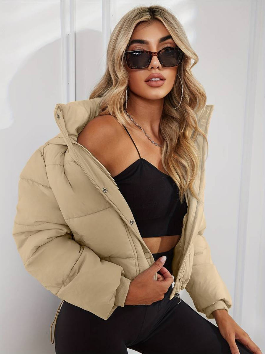 Amara Pleated Slim-Fit Women's Jacket | Elegant Outerwear