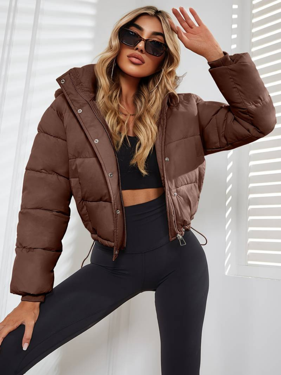 Amara Pleated Slim-Fit Women's Jacket | Elegant Outerwear