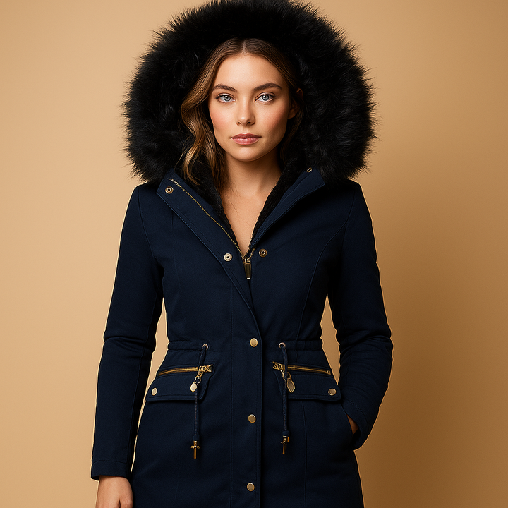 Anouk | Women's Thermal Winter Jacket with Faux Fur Hood