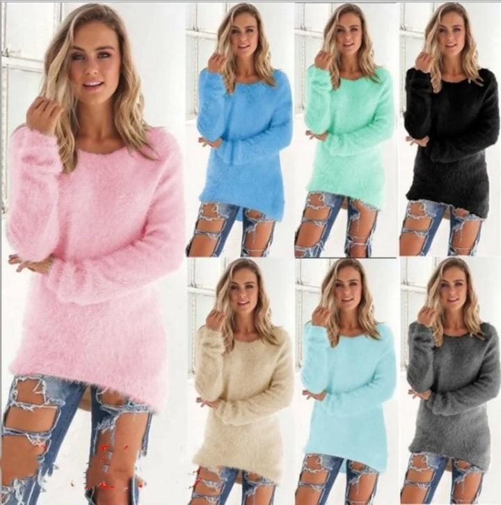 Autumn Knitted Oversized Sweater | Women's Casual Pullover