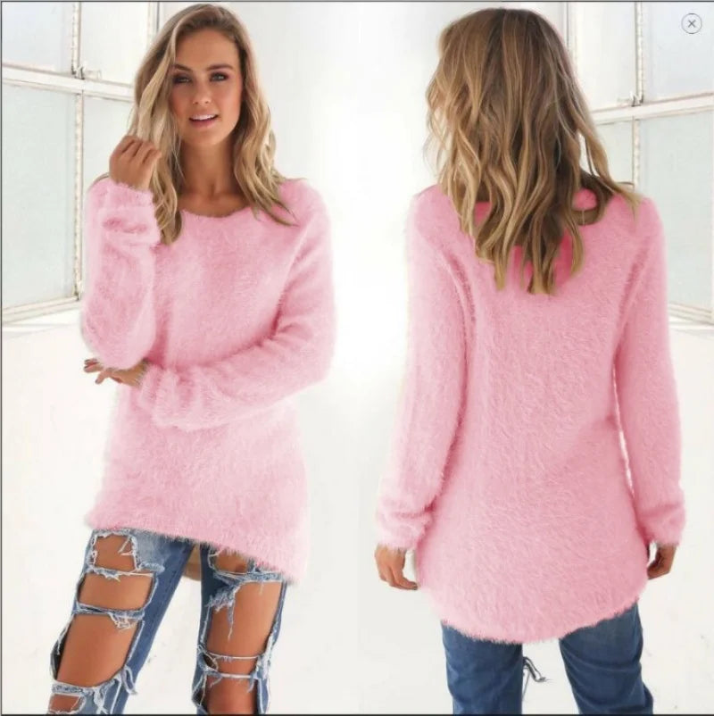 Autumn Knitted Oversized Sweater | Women's Casual Pullover