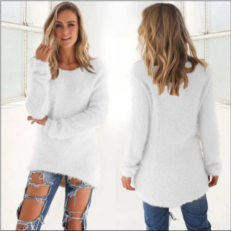 Autumn Knitted Oversized Sweater | Women's Casual Pullover