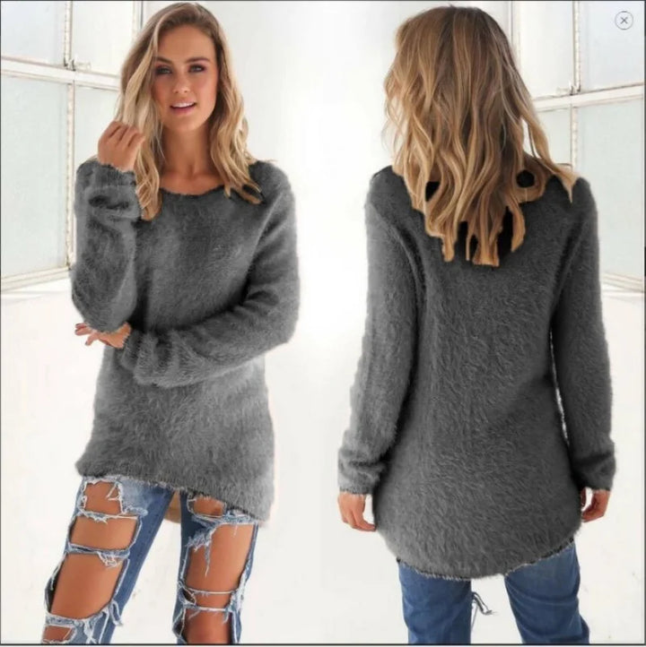 Autumn Knitted Oversized Sweater | Women's Casual Pullover