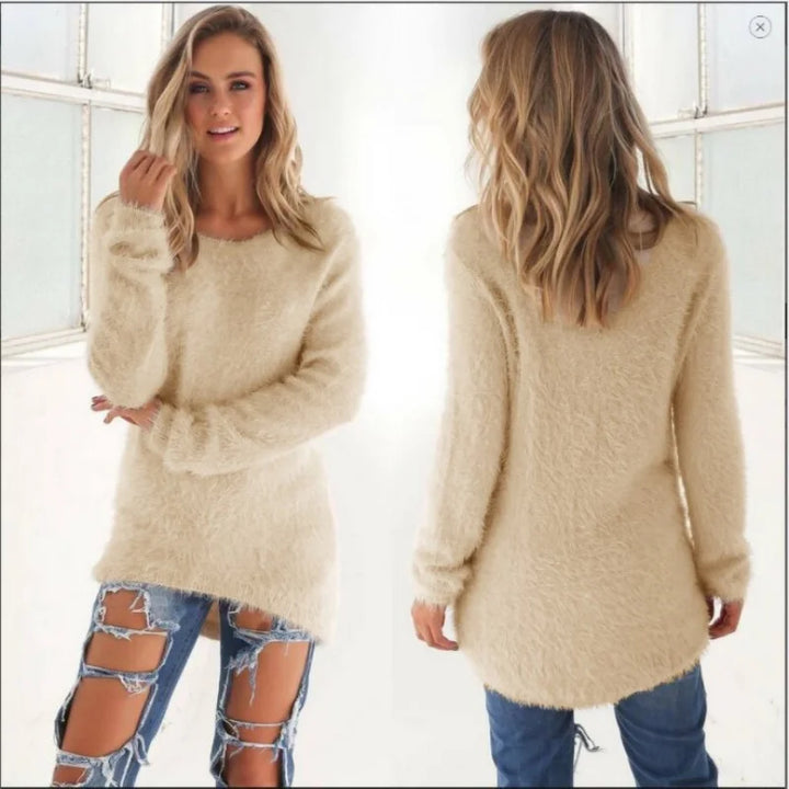 Autumn Knitted Oversized Sweater | Women's Casual Pullover