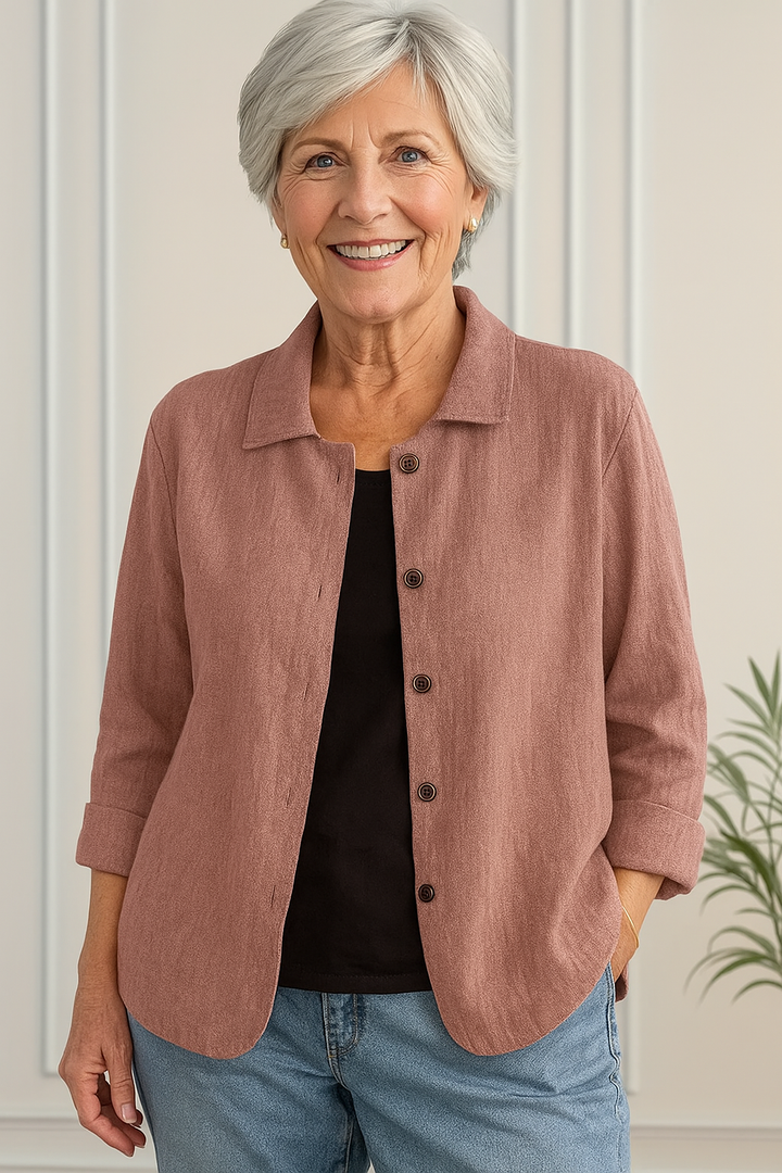 Ayani Plus Size Women's Blouse | Casual Cotton Top