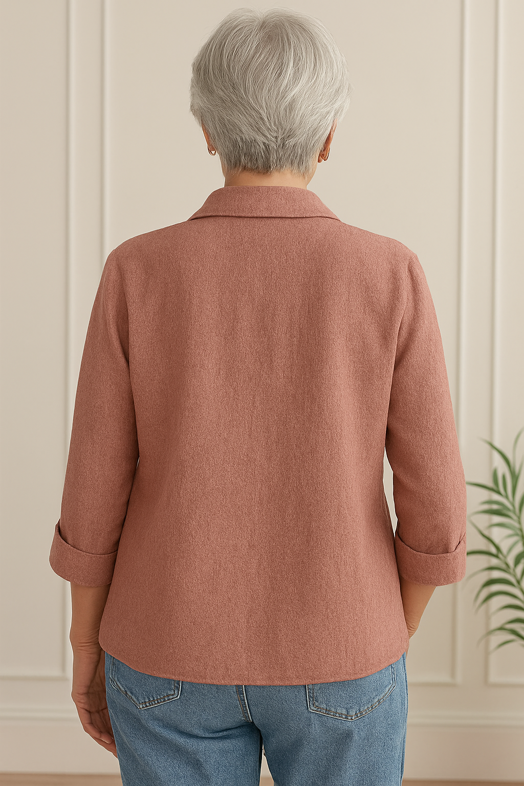 Ayani Plus Size Women's Blouse | Casual Cotton Top