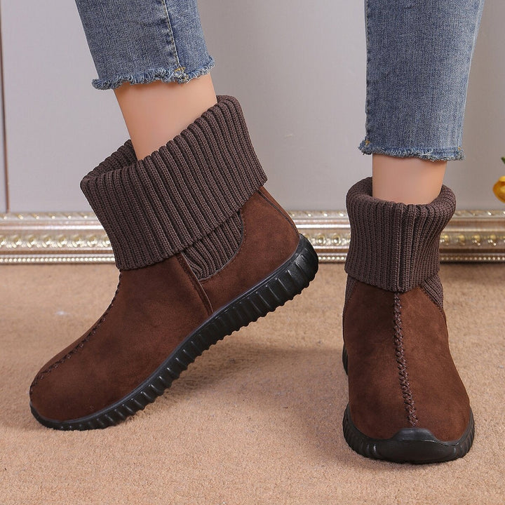 Ankle Boots for Women | Cozy Reversible Knit Booties