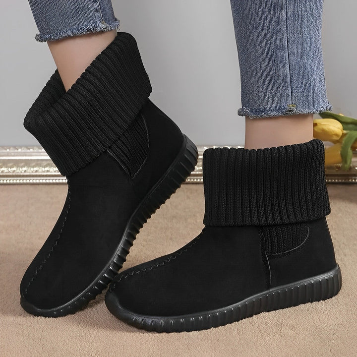 Ankle Boots for Women | Cozy Reversible Knit Booties