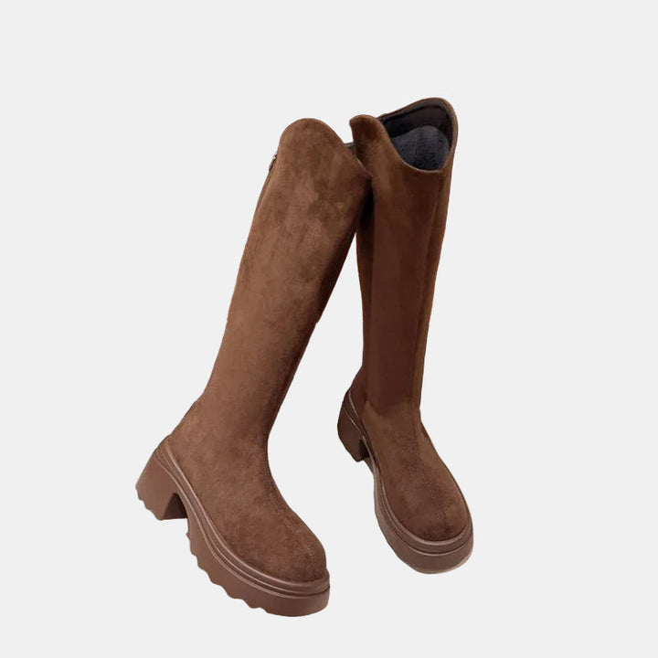 Knee High Boots | Women's Back Zipper High Boots