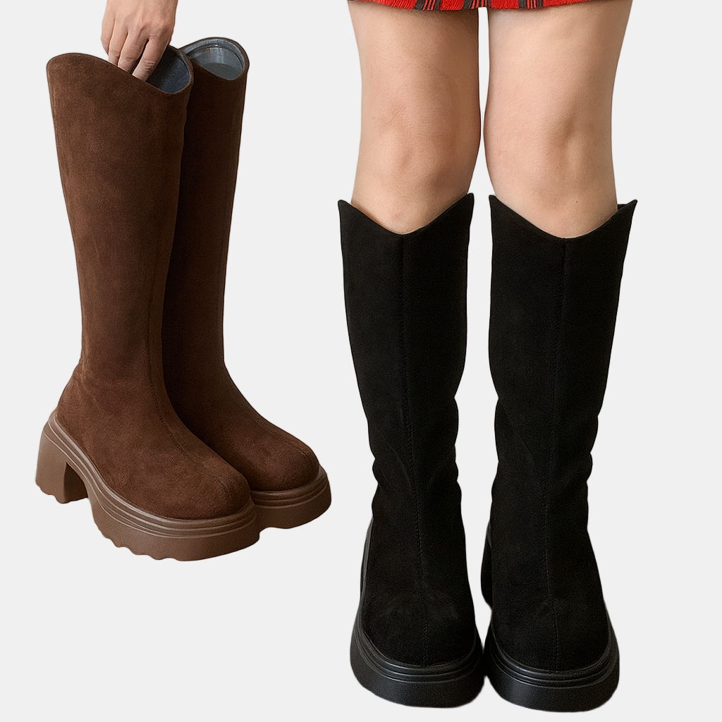 Knee High Boots | Women's Back Zipper High Boots