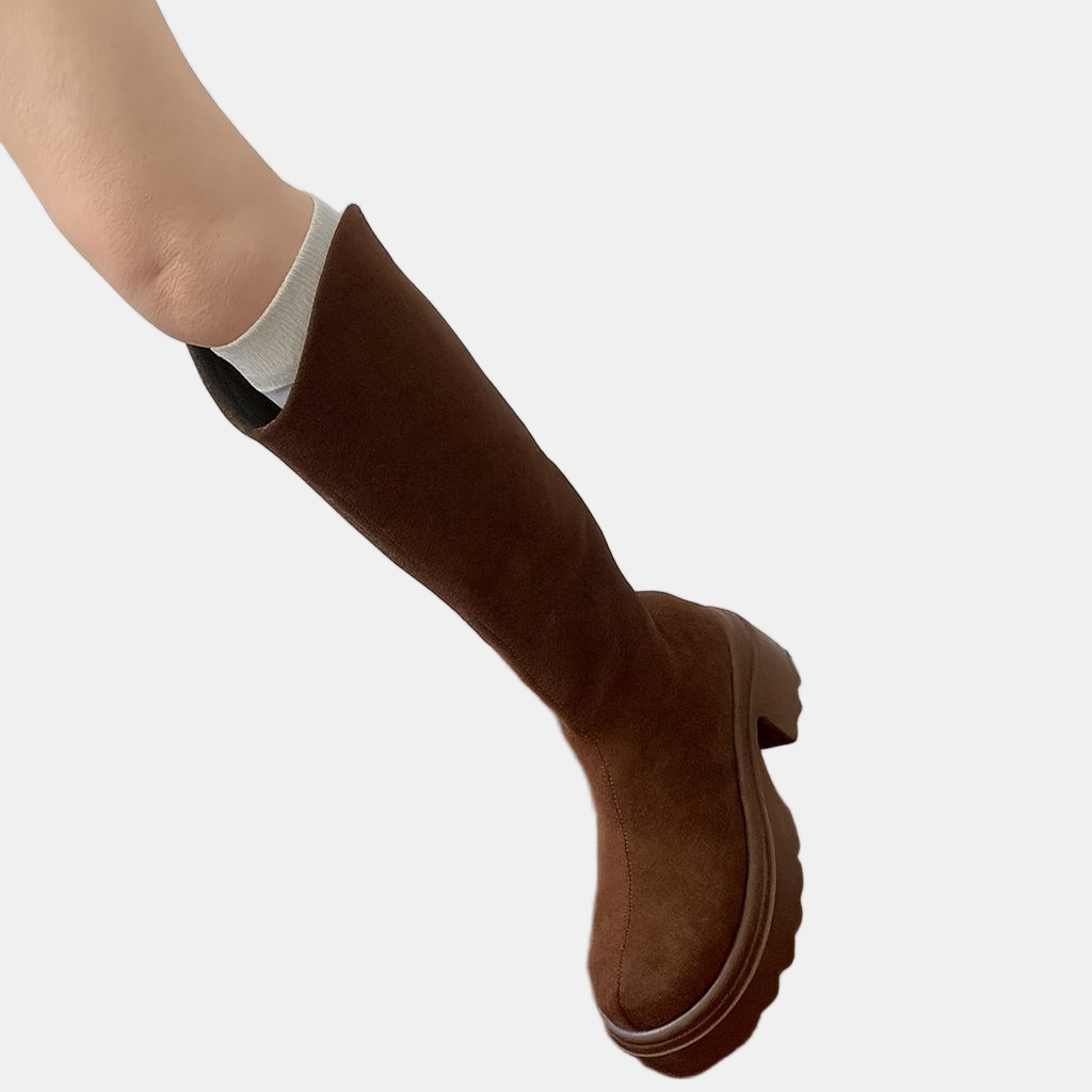 Knee High Boots | Women's Back Zipper High Boots