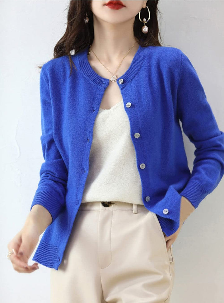 Black Knitted Cardigan | Women's Cardigan Sweater 3