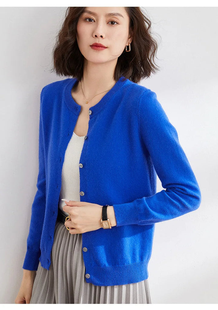 Black Knitted Cardigan | Women's Cardigan Sweater 5