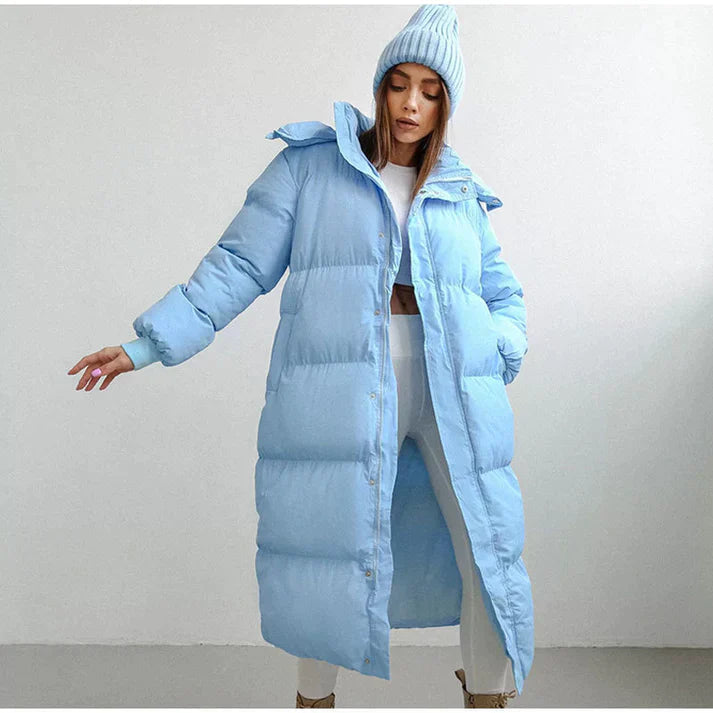 Long Puffer Coat | Women's Insulated Winter Jacket