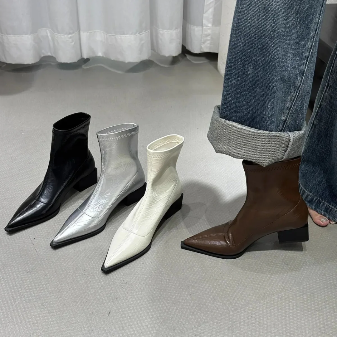 Pointed Toe Ankle Boots | Women's Fashion Booties
