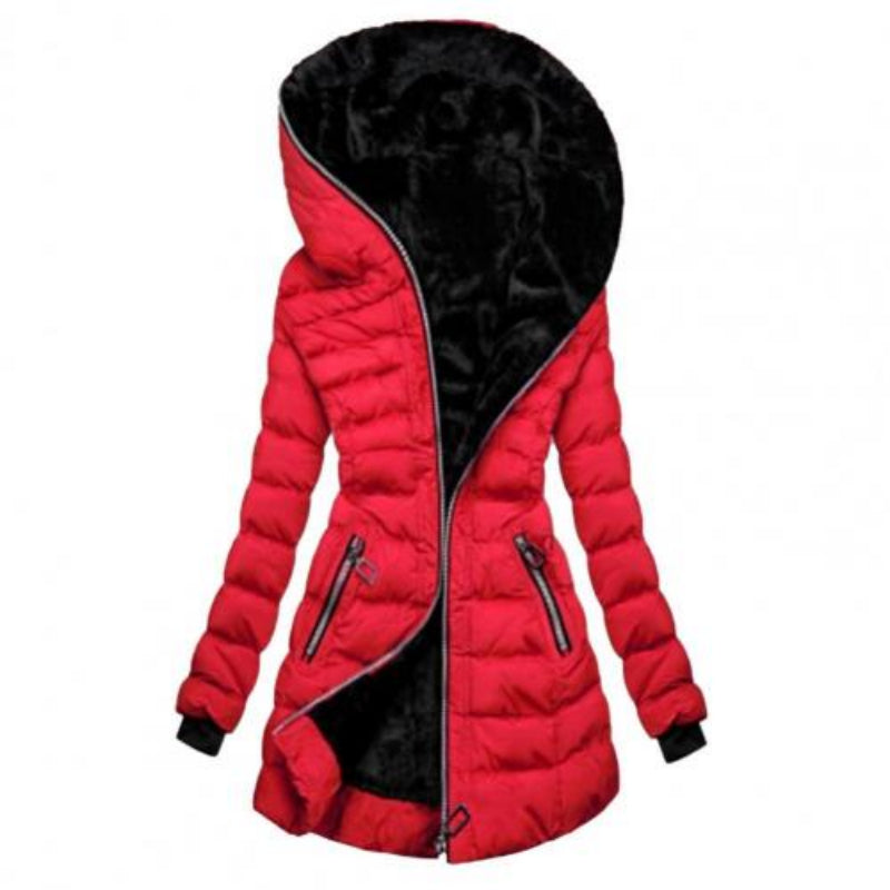 Puffer Jacket Women | Long Hooded Winter Coat