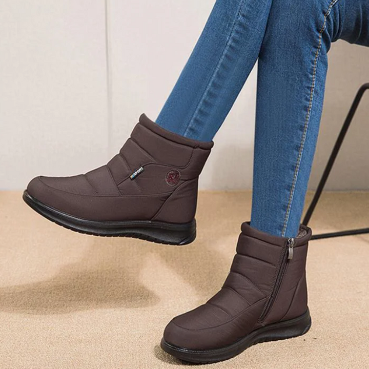 Quilted Ankle Boots with Fur Lining | Women's Footwear
