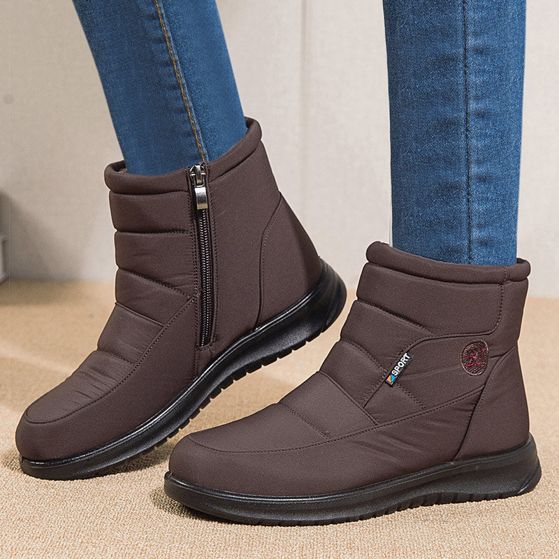 Quilted Ankle Boots with Fur Lining | Women's Footwear
