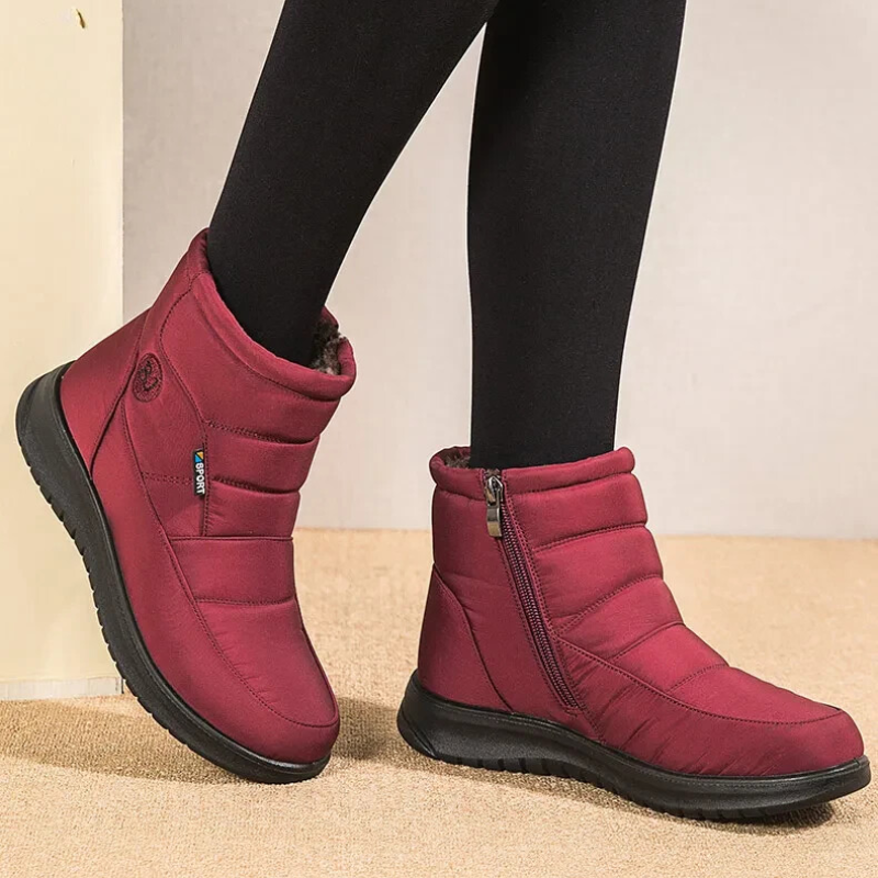 Quilted Ankle Boots with Fur Lining | Women's Footwear