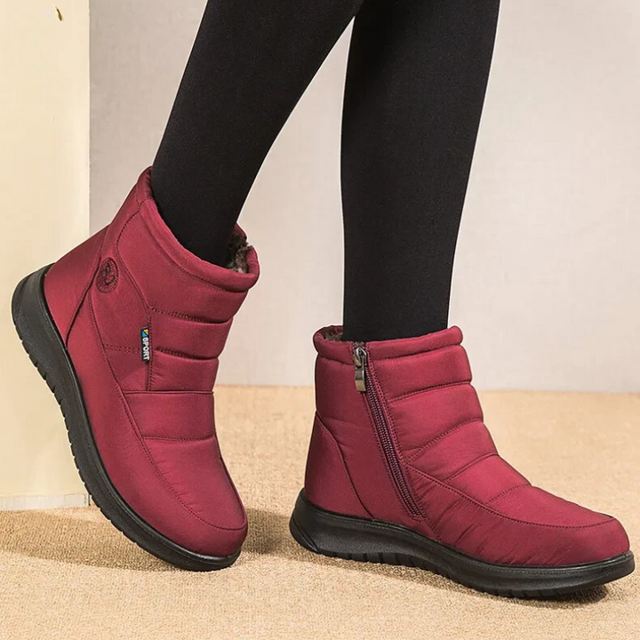 Quilted Ankle Boots with Fur Lining | Women's Footwear