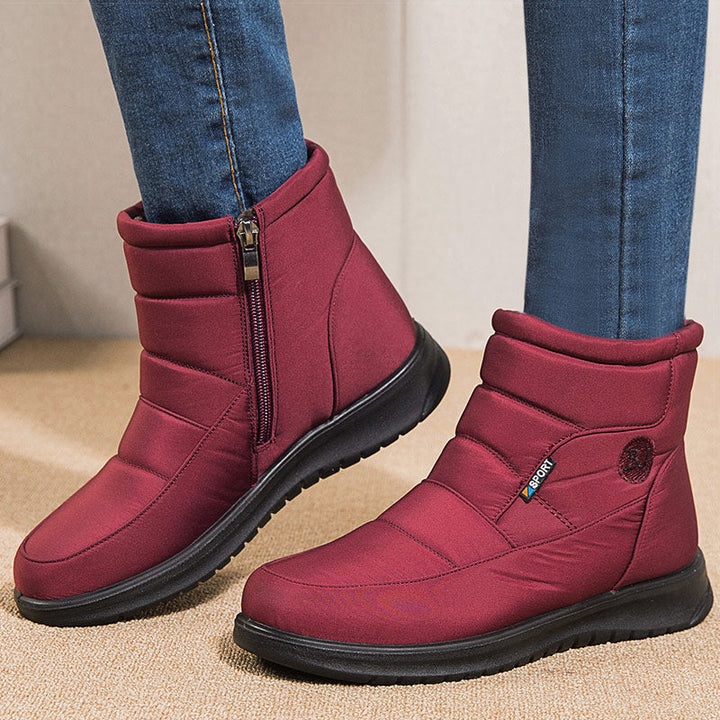 Quilted Ankle Boots with Fur Lining | Women's Footwear