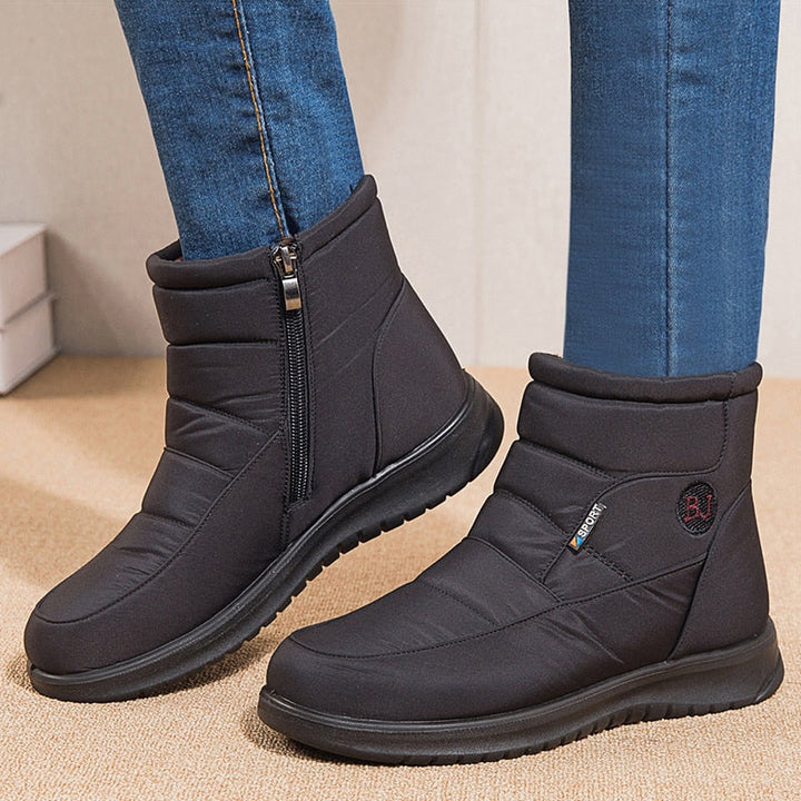 Quilted Ankle Boots with Fur Lining | Women's Footwear