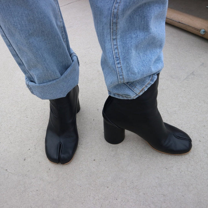 Tabi Ankle Boots | Women's Unique Split Toe Booties