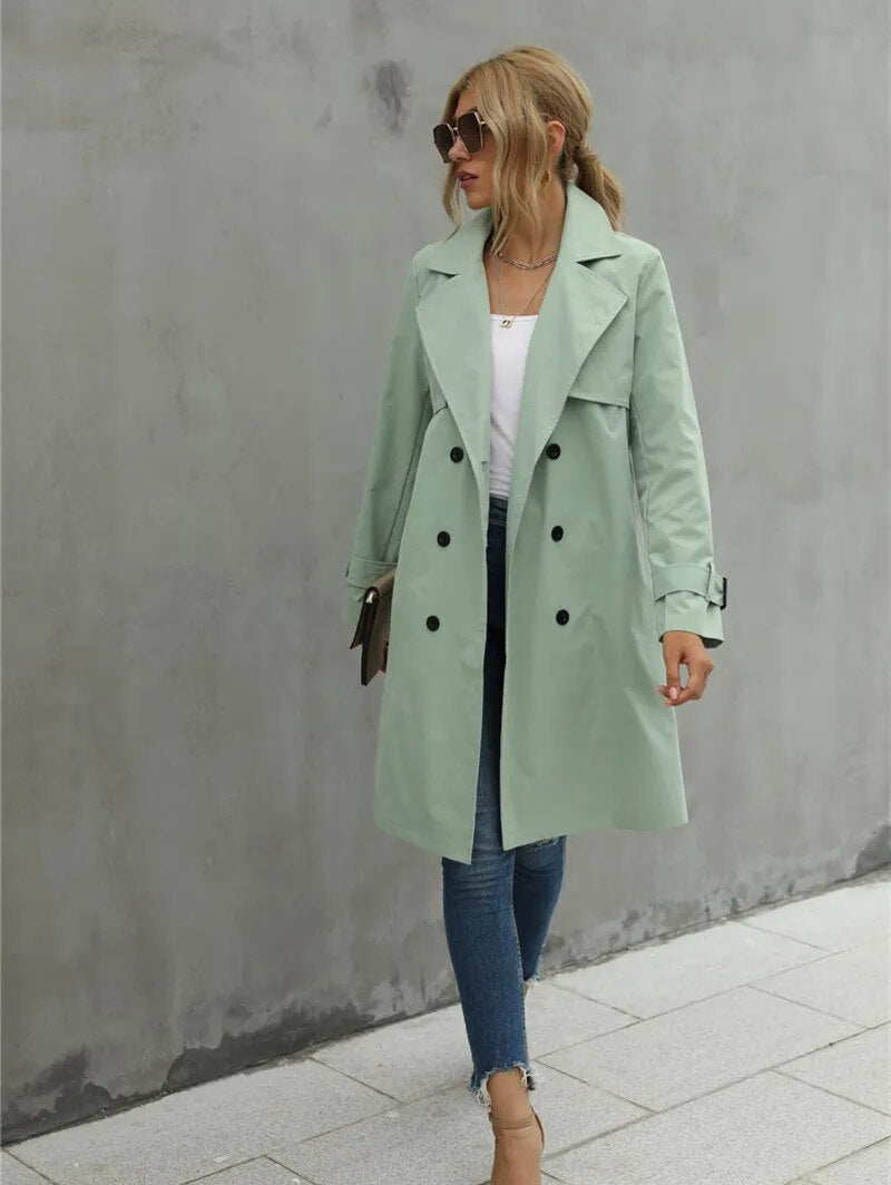 Trench Coat Women | Stylish Slim Outerwear