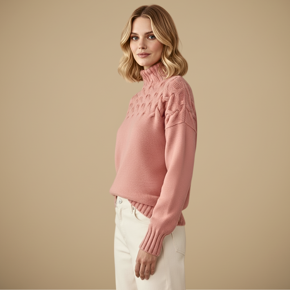 Turtleneck Oversized Sweater | Women's Fashion Pullover