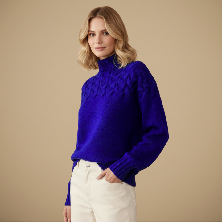 Turtleneck Oversized Sweater | Women's Fashion Pullover