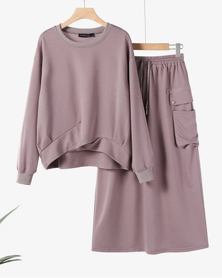 Women's Dress Hoodie Set | Casual 2-Piece Outfit