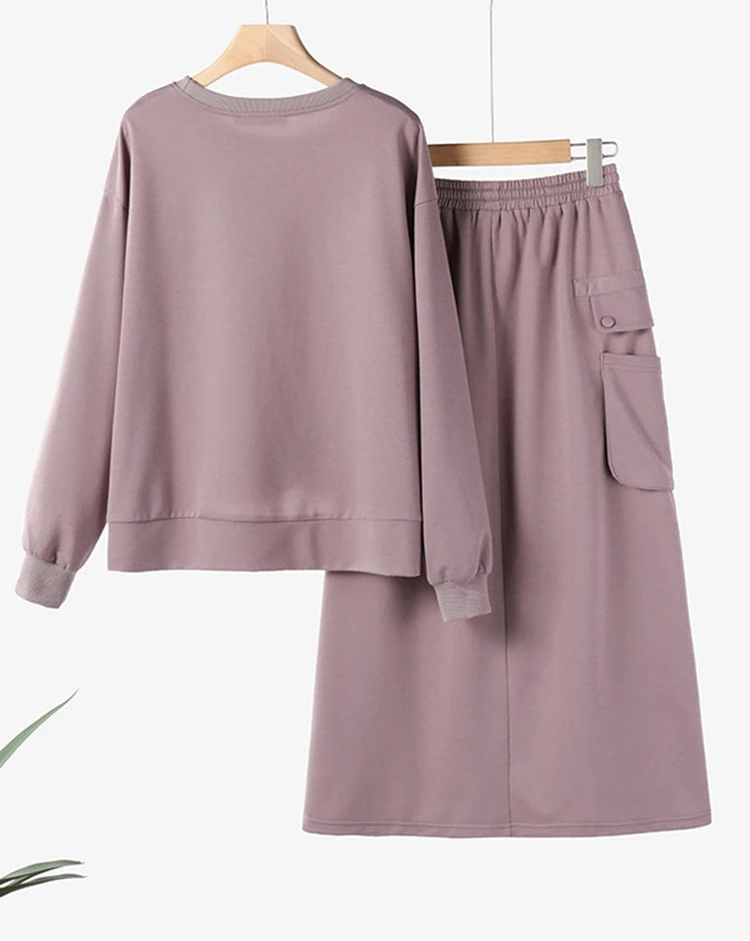 Women's Dress Hoodie Set | Casual 2-Piece Outfit