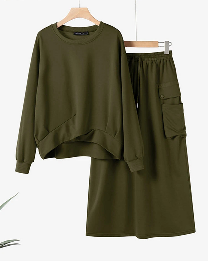 Women's Dress Hoodie Set | Casual 2-Piece Outfit