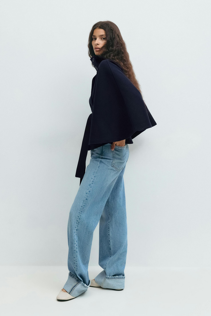 Wool Cape Coat | Women's Elegant Outerwear