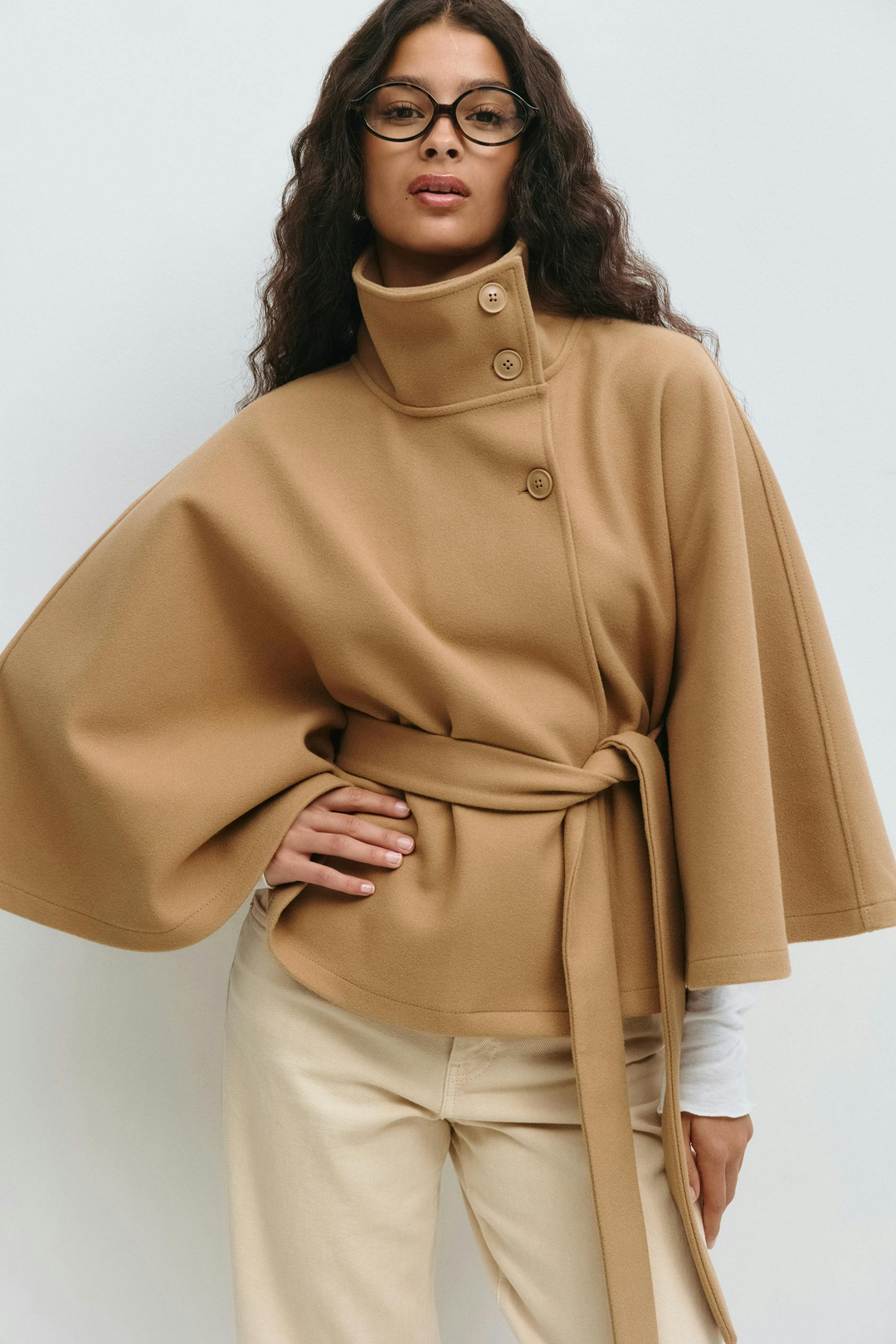 Wool Cape Coat | Women's Elegant Outerwear