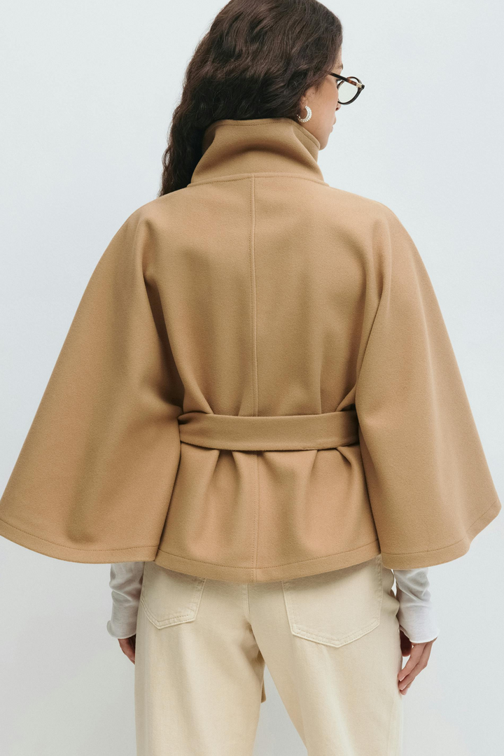 Wool Cape Coat | Women's Elegant Outerwear