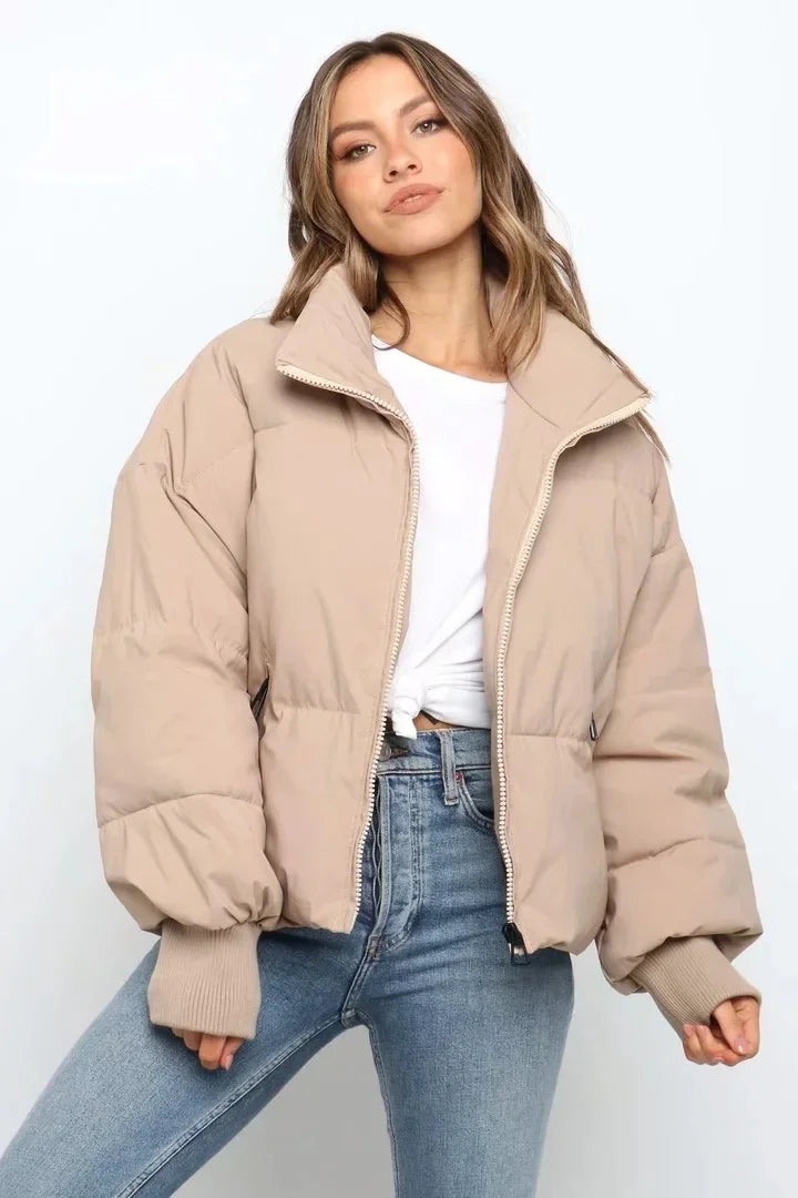 Blush Breeze | Women's Puffer Winter Jacket