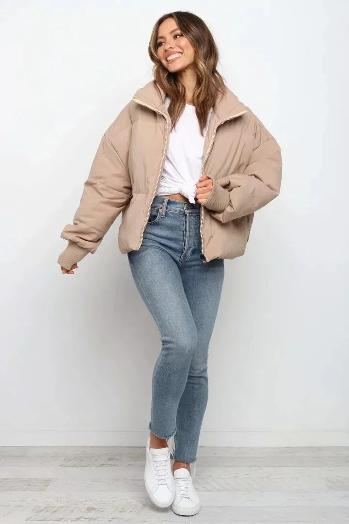 Blush Breeze | Women's Puffer Winter Jacket
