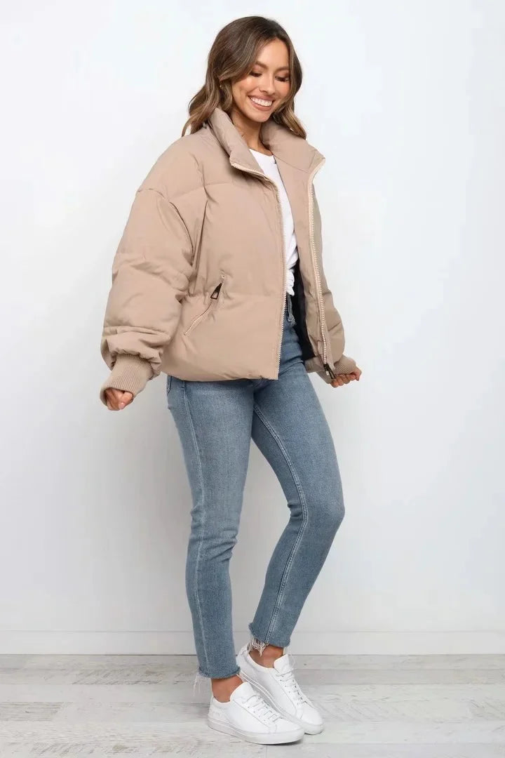 Blush Breeze | Women's Puffer Winter Jacket